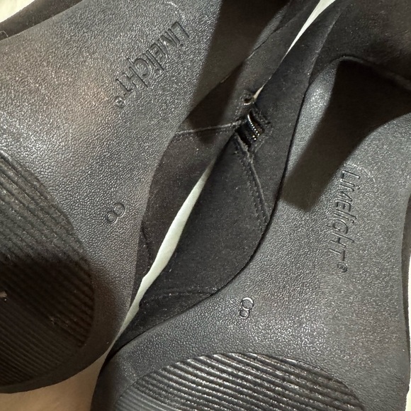 Limelight Black and Gold Ankle Booties with Decorative Clasps - Picture 8 of 11